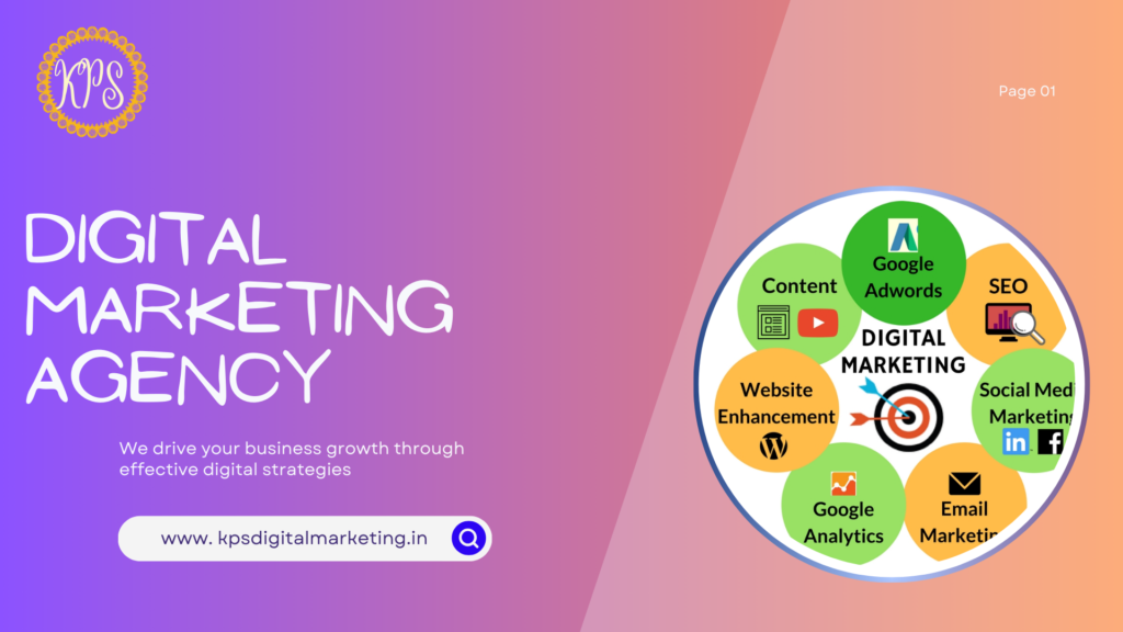 blue green modern bold digital marketing presentation